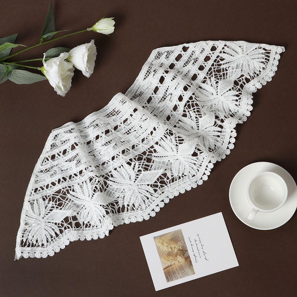 Female Empty Lace Smock Shrug Poncho Crochet Knit Cape Shawl