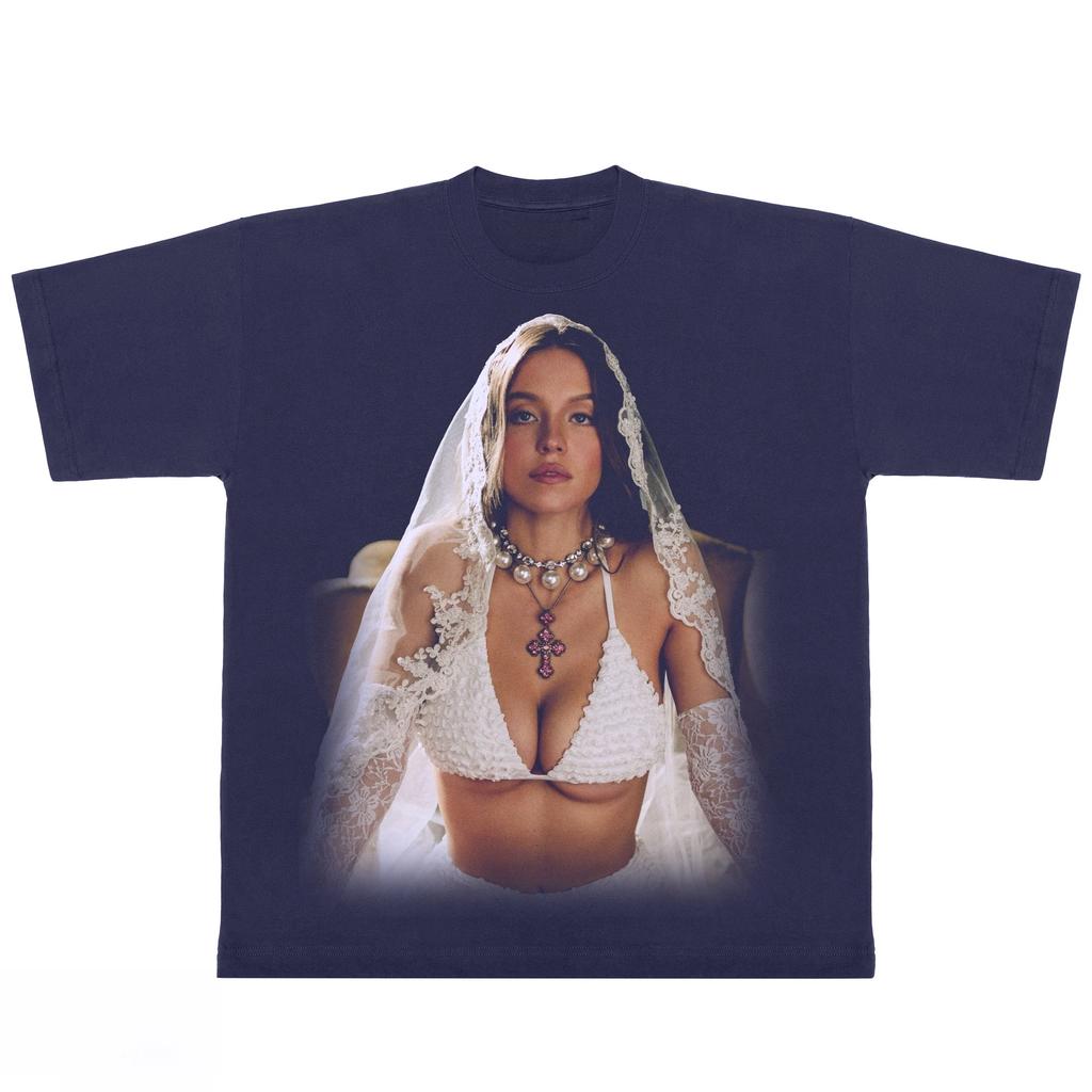 Y2k Street Hip Hop Kurzarm Harajuku Männlich Weiblich Hochwertige Kleidung T-ShirtSYDNEY SWEENEY Print T-Shirts Männer Frauen Übergroß