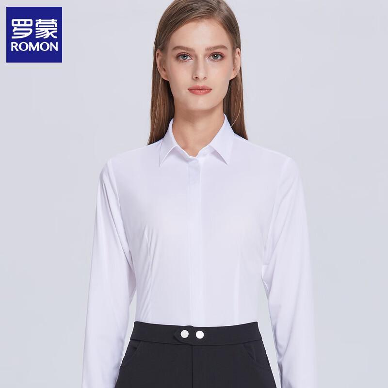 Luomeng Women's Long Sleeve Bamboo Fiber Blend Business Shirt