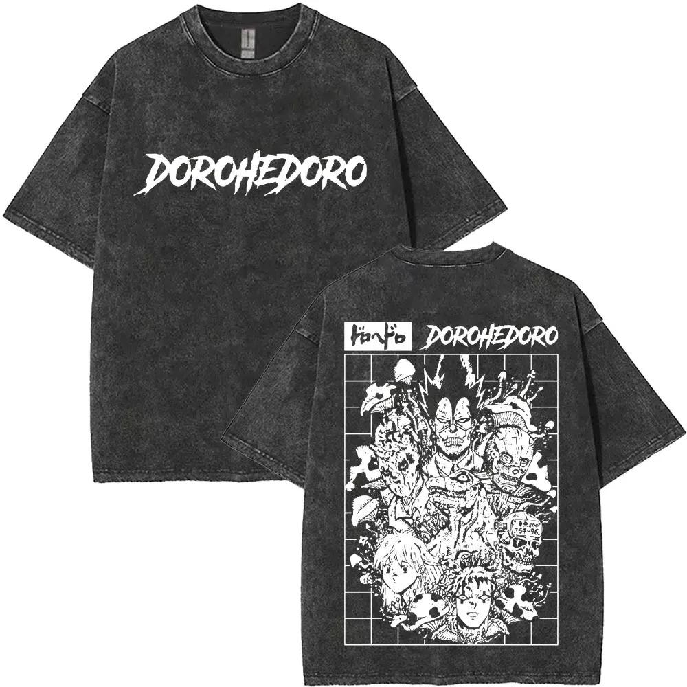Anime Dorohedoro Kaiman Graphic Print TShirt Men Women Cotton Gothic Streetwear Hip Hop Fashion Summer Casual Oversized New Tee