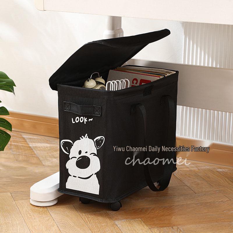 Mobile Under-Desk Office Storage Basket with Wheels