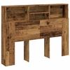 VidaXL Headboard Cabinet Old Wood 140x19x103.5 Cm, Headboard, Bedroom Cabinet, Wall-mounted Headboard, 856868