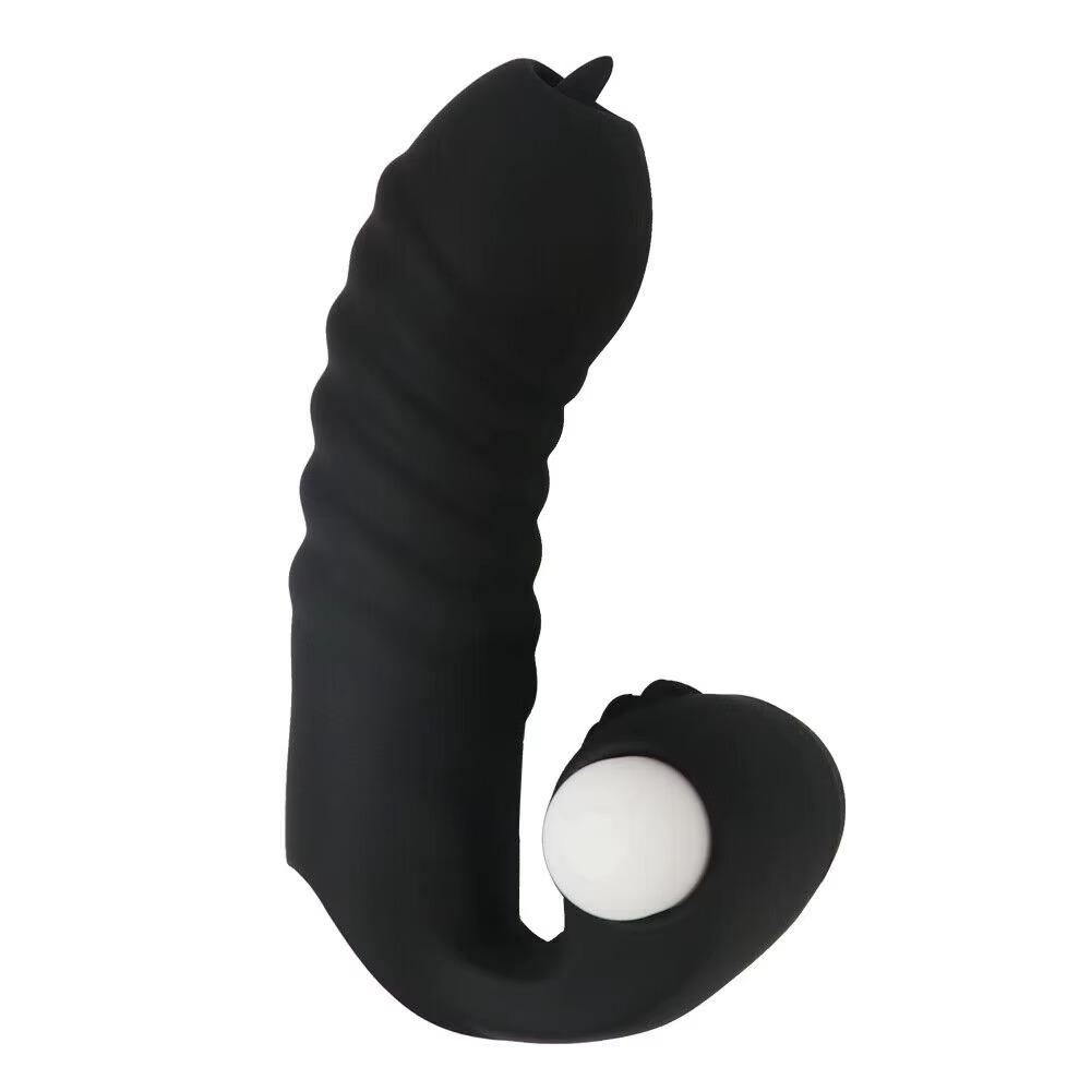 Finger Sleeve Vibrator Female Masturbator Clit Stimulate Tongue Licking Massager Erotic Exotic Accessories Sex Toys For Women 18