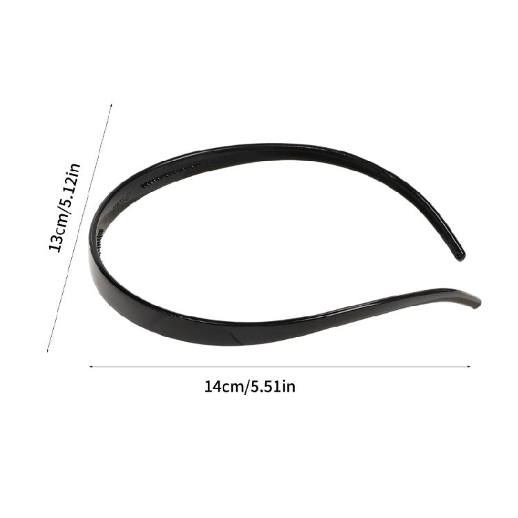 Multi Purpose Hair Grip Set Of 6 Headbands Textured Edges Lightweight Resin Material For Sports Work Long Hair Care