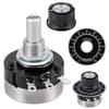 RV24YN20S B202 2K Potentiometer 2000 Ohm Single Turn Rotary Film Carbon Potentometers Wtih 2pcs A03 Knob and 2pcs Dials (Pack of 6Pcs)