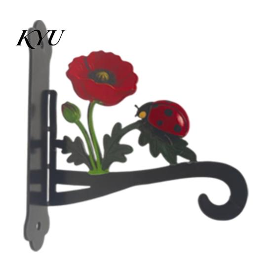 Gartendekoration Geschenke Wandmontierter Pflanzer Hängehaken, Tierisches Eisen Hängende Pflanzenhalterung, Einzigartige Rasenkunst Outdoor Heavy Duty Halter für Terrasse Hof