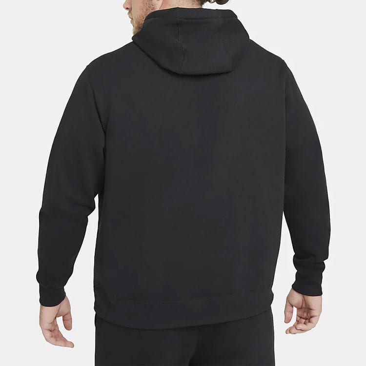 Nike Sportswear Club Fleece Brushed Thermal Pullover Fleece Lined Hooded Sportswear Sweatshirt Winter Men's Black BV2655-010