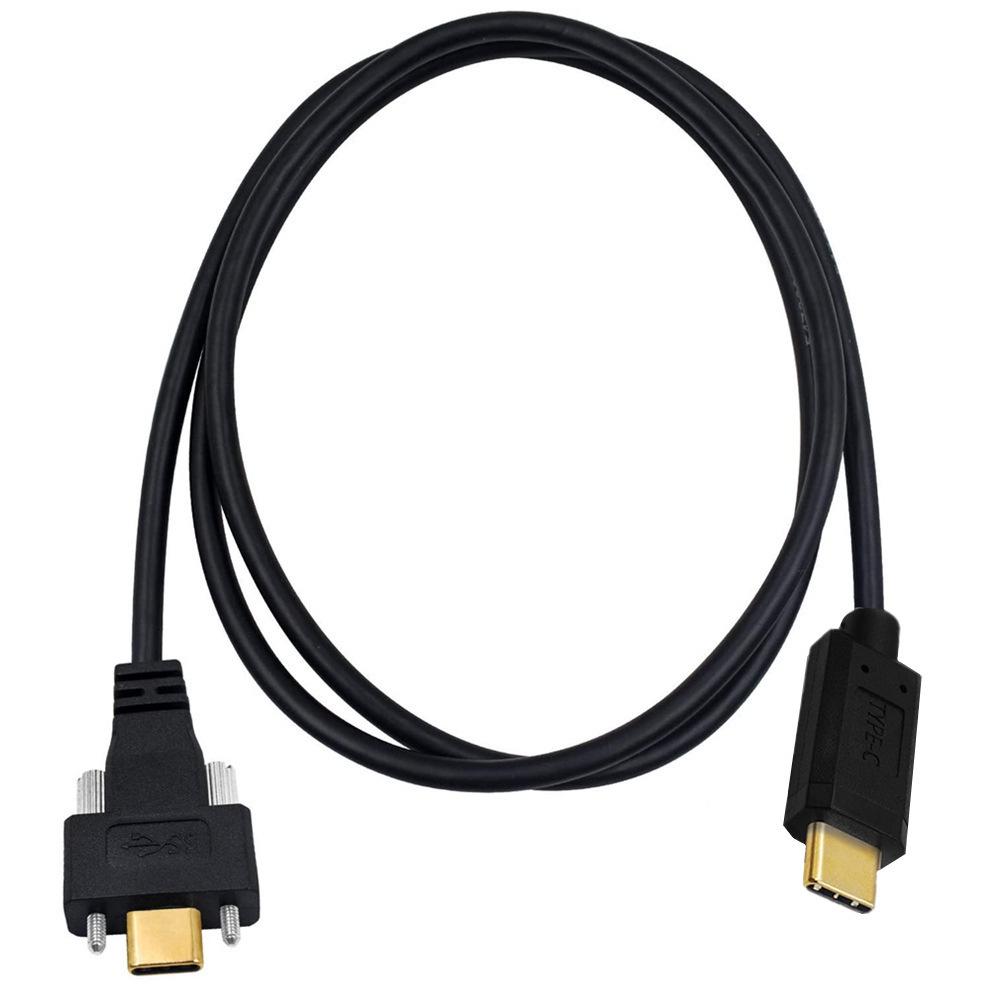 USB3.1 Right-Angle Type-C Data Cable with Camera Lock, 10Gbps Transmission