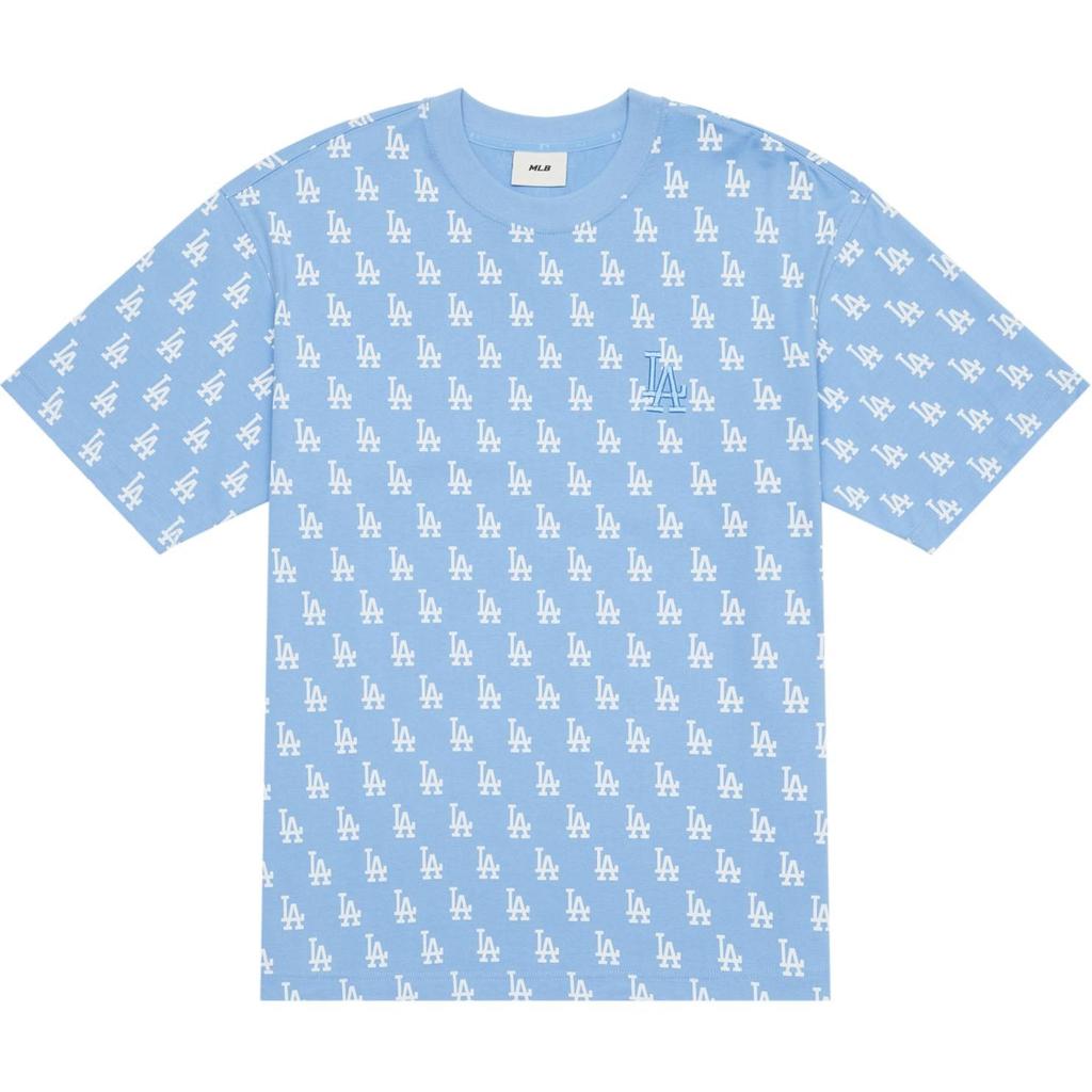MLB SS24 T Shirt Unisex Sky Blue 3ATSM1143-07SBS