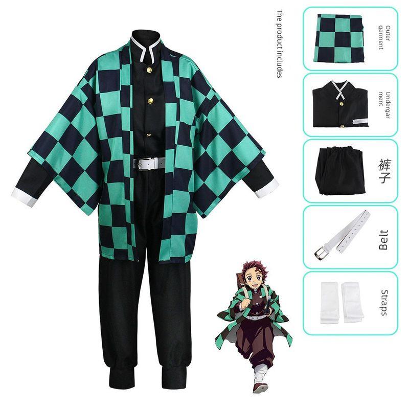 Demon Slayer Anime Costumes Tanjiro Nezuko Cosplay Zenitsu Agatsuma Shinobu Kocho Demon Slayer Cosplay Outfits