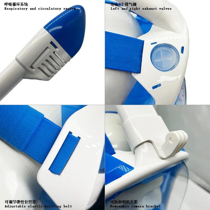 Full Body 2026 Full Face Snorkeling Mask Professional Swimming Scuba Free Breathing Cheap Diving Mirror Mask