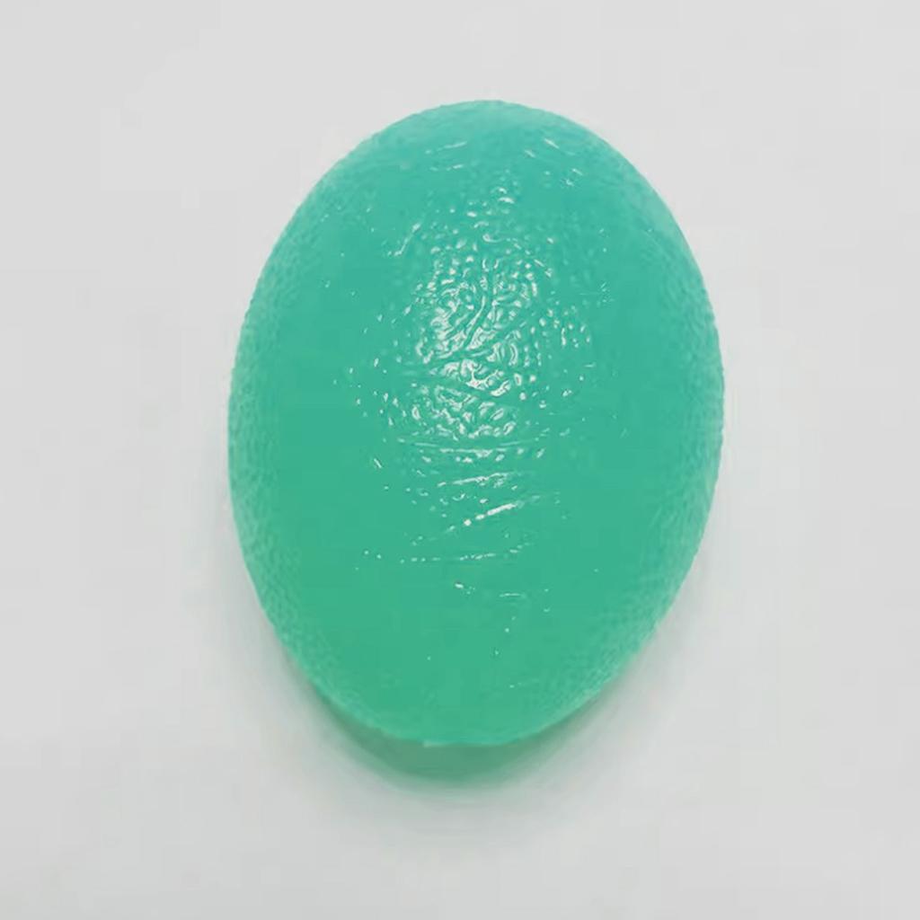 Hand Grip Strengthener Ball Silicone Finger Exerciser Strengthening Squeezer Ball for Stress Tension Relief Green