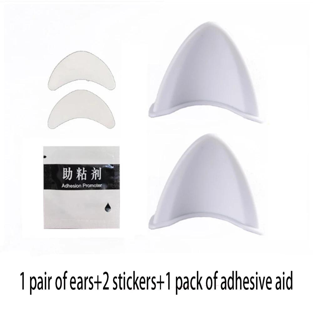 2 Pcs Cute 3D Cat Ear Helmet Decoration Accessories Moto Bicycle Helmet Universal Styling Stickers Motorcycle Accessories