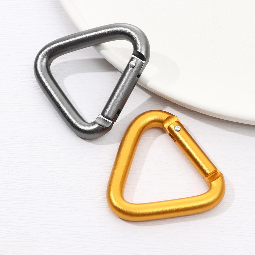 Safety Multicolor Aluminium Camping Hiking Hook Alloy Carabiner Buckle Keychain Climbing Button