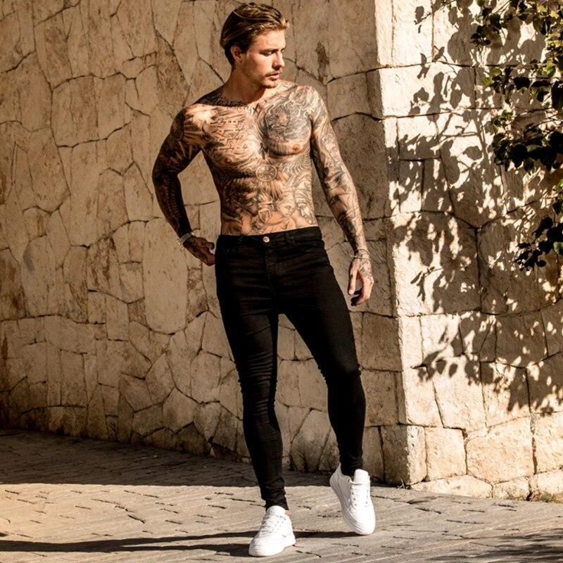 Buy Elastic Waist Skinny Jeans Men 