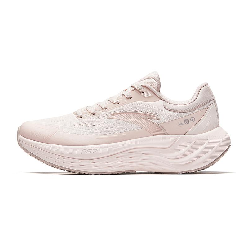 Anta Travel Step PG7 Low Top Running Shoes Womens Pinkish White 122435546-2 36.5
