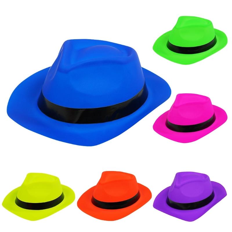 Cappelli Homburg Cowboy Solidi Cintura per Cappello in Plastica per Donna Uomo Oggetti di Scena per Foto Western per Spettacolo Teatrale Unisex Indossare Copricapo