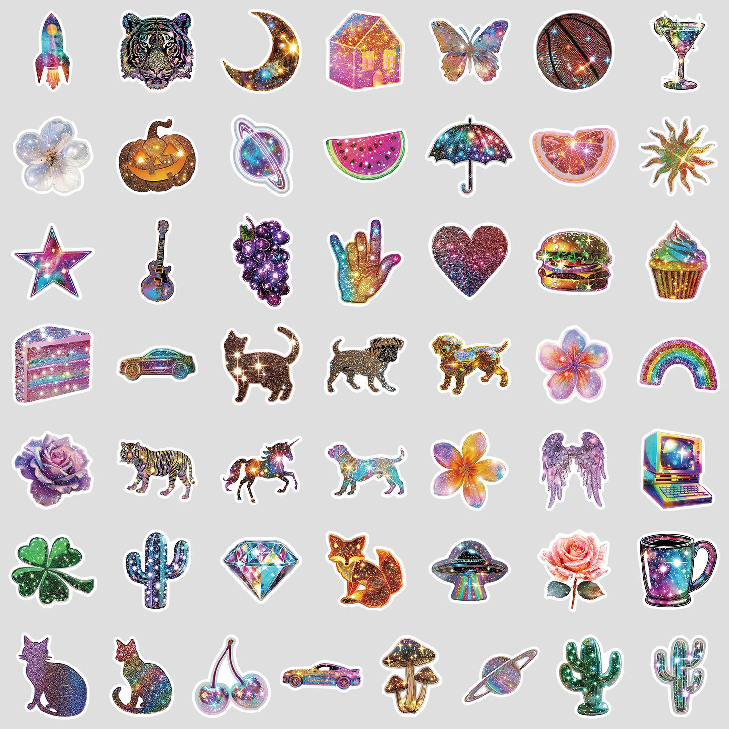 

50 Красочных Мультяшных Наклеек Креативные Милые Наклейки Мобильный Телефон Компьютер Чашка для Воды Скейтборд Водонепроницаемые Декоративные Наклейки