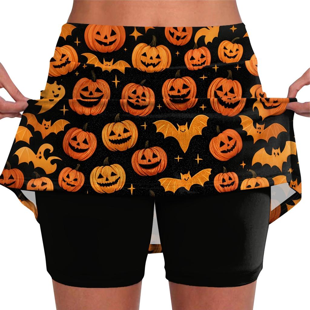 Elastic Yoga Culottes For Women Print Athletic Shorts Lightweight High Waist Skinny Joggers