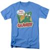 Gumby Fun Flexible Logo T Shirt Mens Licensed Classic TV Carolina Blue