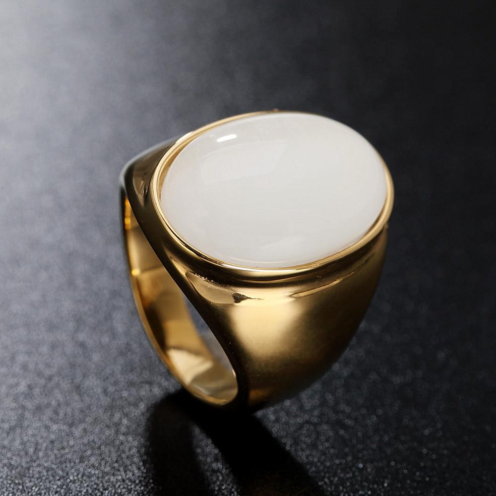 Retro elegante edelstensringer for menn og kvinner, fasjonable og enkle retro smykkeringer