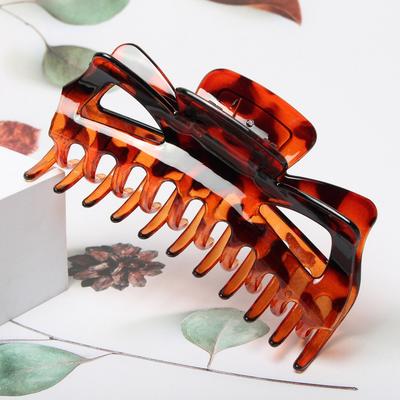 Pince à cheveux 5,5 pouces Grande élégante en plastique Épingle à cheveux Écailles de tortue Pinces à cheveux Pinces crabe pour Femmes Filles Accessoires pour cheveux