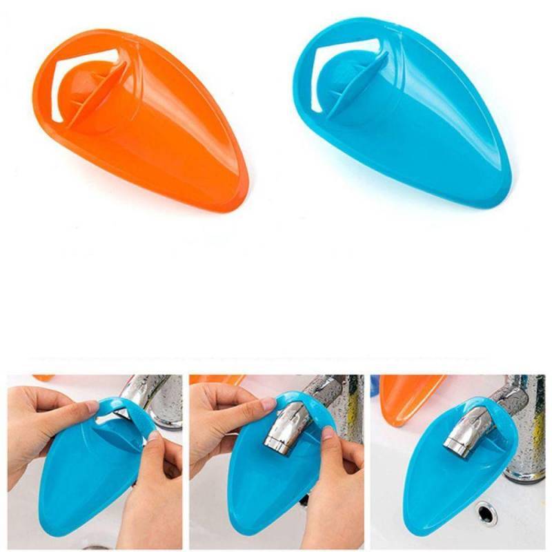 Water Faucet Extension Spout For Babies Silicone Sink Water Diverting Device For Child Handwashing