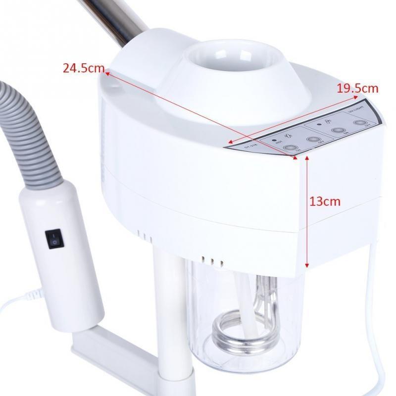 2 In 1 Facial Steamer LED 5X Magnifying Floor Lamp Machine Professional Spa Humidifier Beauty Facial Clean Skin Care Tool