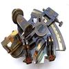 Nautical Brass Working Sextant, Maritime Navigational Instrument With Leather Case, 12.7 cm Astrolabe Ships Gift Item