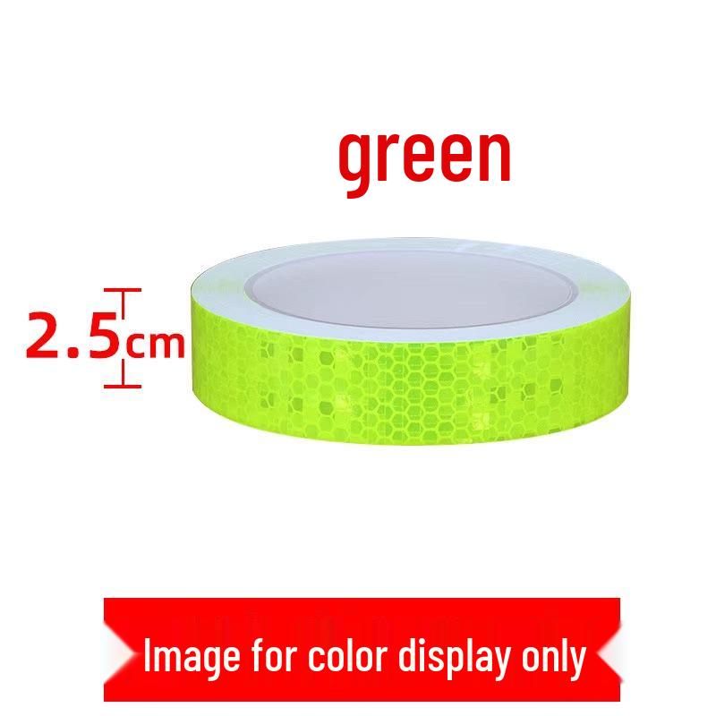 1cm Reflective Sticker for Bicycles, Cars, & Helmets - Luminous Warning Strip