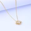 Lucky Clover Titanium Steel Necklace Women's Flowers Can Be Worn in a Variety of Ways to Design Luxury Fashion Clavicle Chain Je
