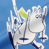 Quarter Report Moomin in the Snow in Moomin 50cm W x 50cm Made in Japan (MOOMIN) Handkerchief, "Playing Valley," Blue, Approx. H, 100% Cotton,