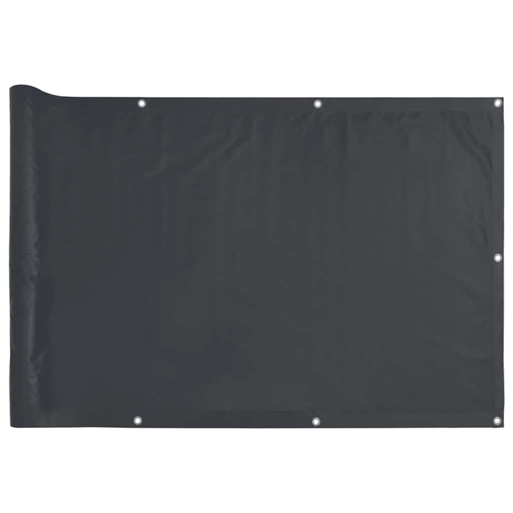 Vidaxl Osłona Balkonowa, Antracytowa, 500X120 Cm, Pvc