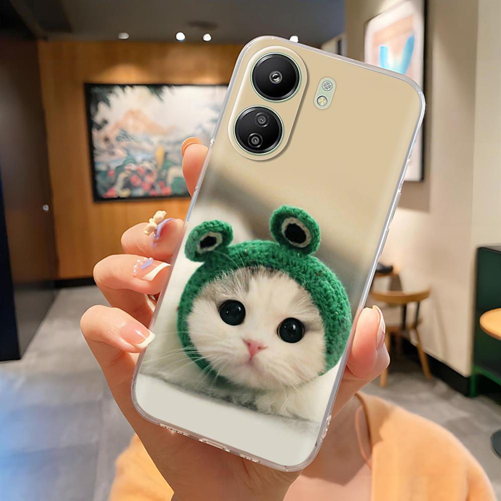 Pour Poco C65 Coque Silicone TPU Souple Mignon Lapin Léger Coque Arrière Pour Xiaomi POCO C 65 4G pocoC65 Léger Funda Coque
