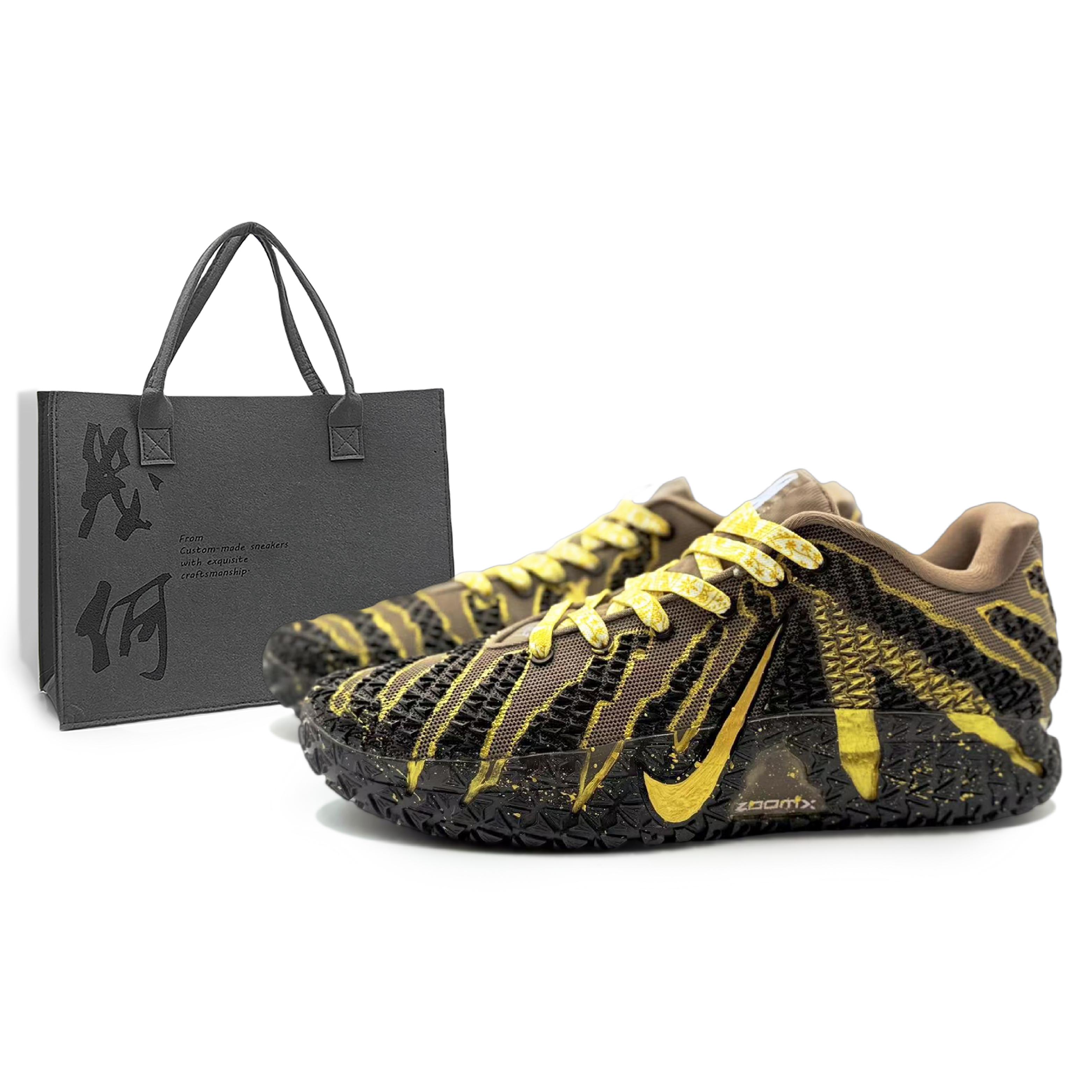 

Nike Ja Morant 3 Abrasion Resistant Low top Basketball Shoes Men s Black Gold HF2794-200(Team1284- S) 42