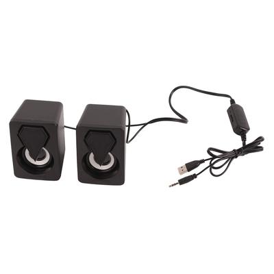 Gaming Computer Lautsprecher Bunte RGB-Beleuchtung Stereo-Sound Schwerer Bass USB Desktop-Lautsprecher