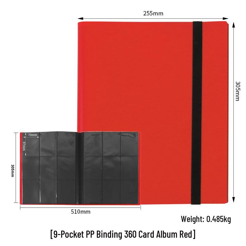 9-Grid Large Capacity 360 Card Slots Album for Game and Ultraman Cards