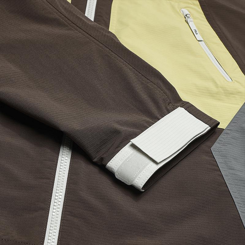 FILA Original Fashion Personality Trendy Retro Classic Casual Versatile Comfortable Loose Hooded Woven Letter Brand Logo Jacket F11M539709FBN