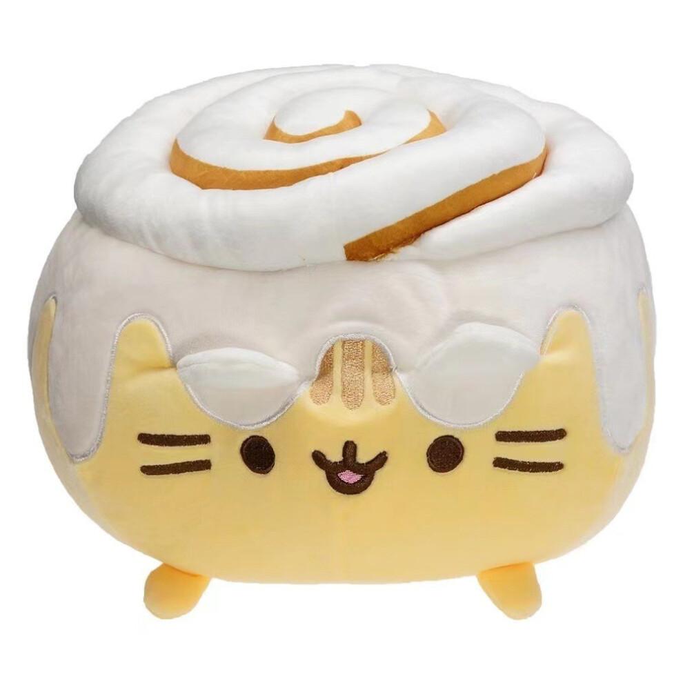 (Cannella) Pusheen Jelly Carino Gatto Biscotto Peluche Giocattolo Bambole Cuscino Materiale Confortevole Morbido