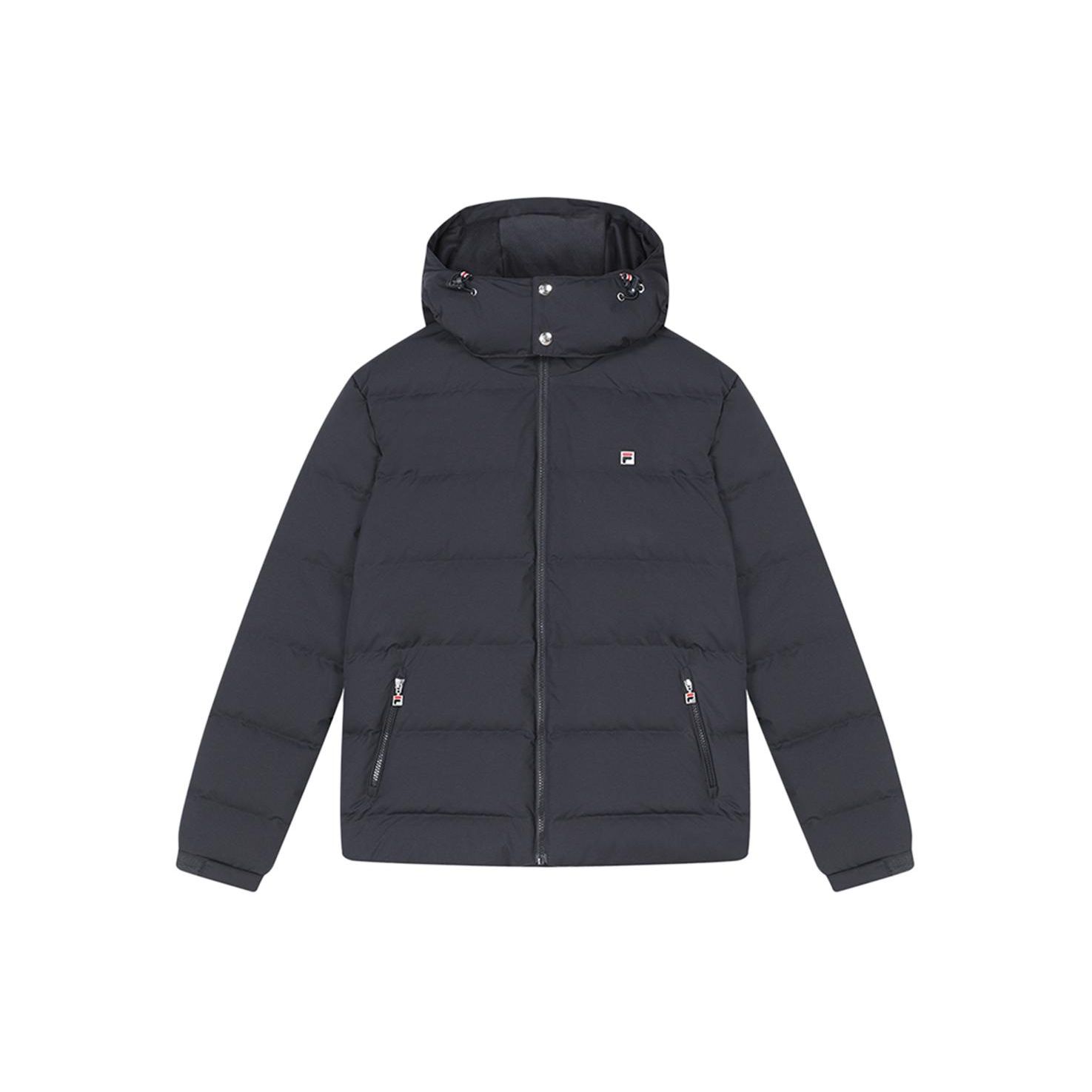 

FILA Solid Color Casual Hooded Down Jacket Men Jackets Navy-Blue F51M348913A-NV L