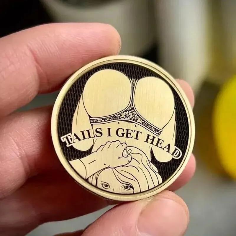 Funny Heads and Tails Coins,Heads I Get Tail -Tails I Get Head Double Side Coin