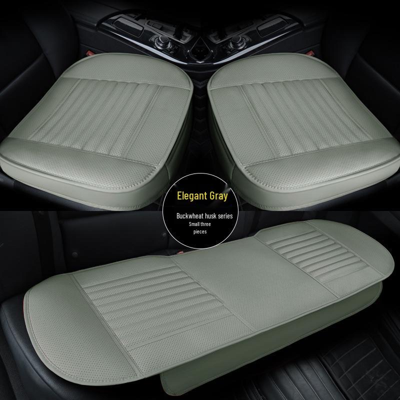 Almofada de Assento de Carro Perfurada em Couro Integral para Todas as Estações - Compatível com Rav4, Corolla, Hilux, CRV, F150.