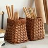 Household Rattan Wicker Basket  Restaurant Serving Tabletop Display