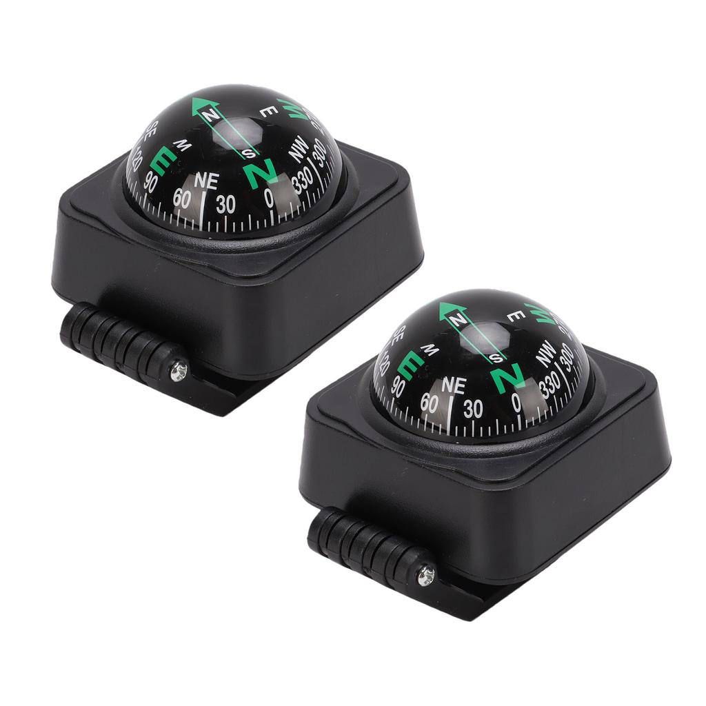 Car Compass Ball with Adhesive Base Portable Dashboard Compass for Vehicle Marine Automotive Outdoor Direction