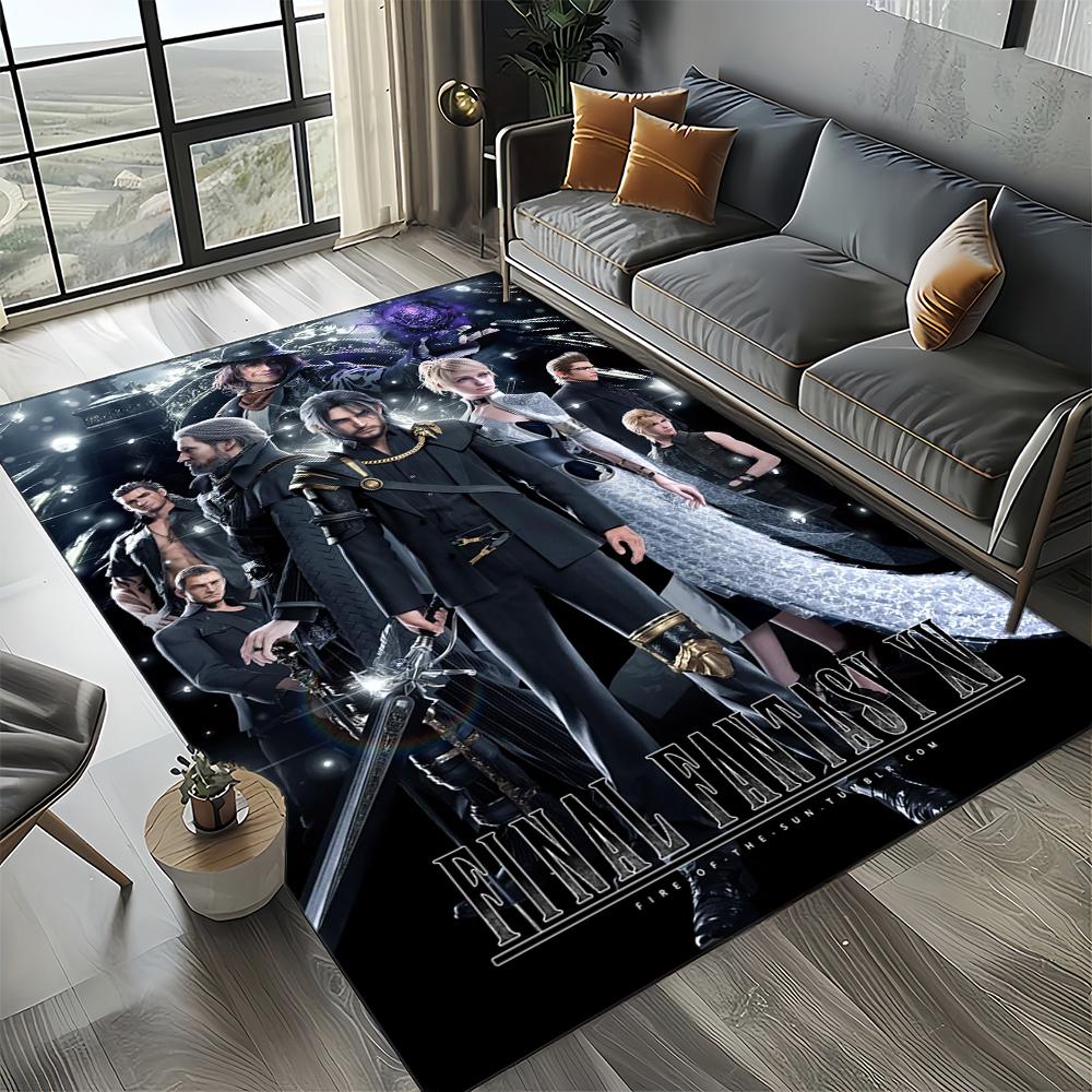New Style Final Fantasy Games Cloud Tifa Aerith Carpet Rug for Living Room Bedroom Home Sofa,Kids Play Non-slip Floor Mat