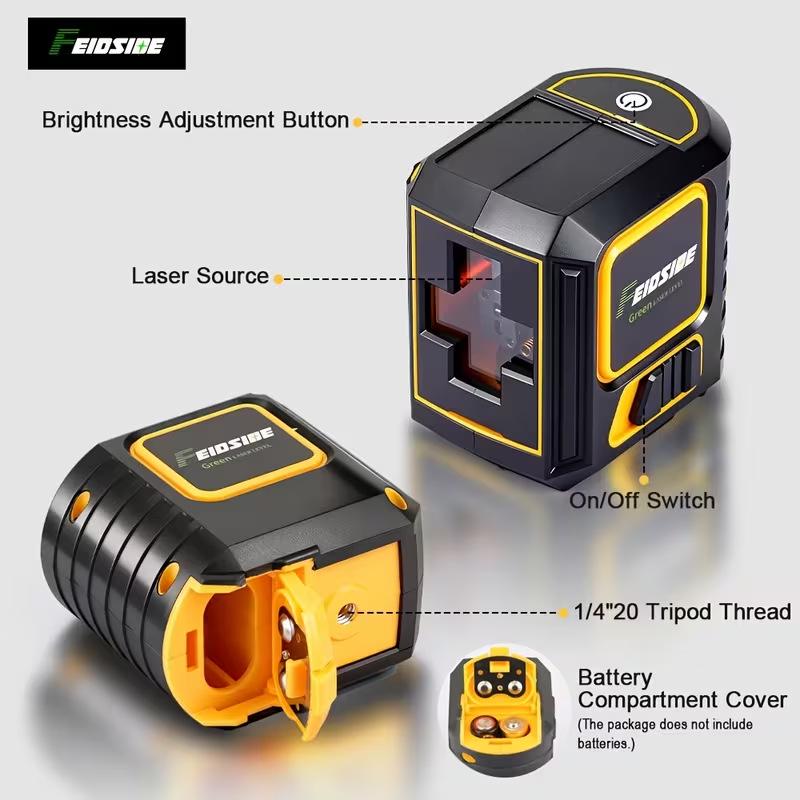 Auto-Leveling Laser Level with Adjustable Brightness