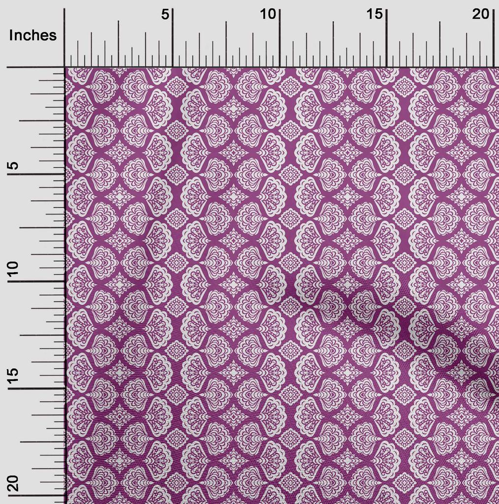 oneOone Cotton Flex Blue Fabric Asian Block Sewing Craft Projects Fabric Prints by Yard 40 Inch