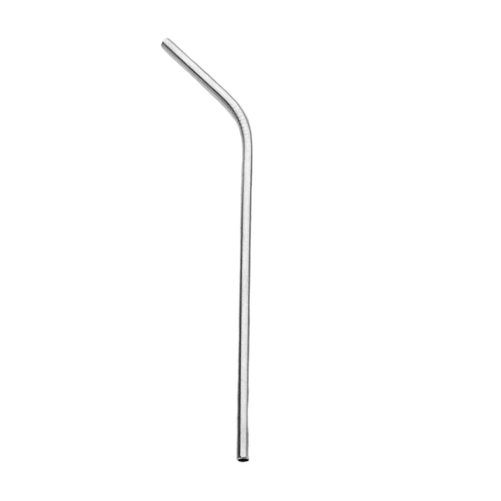 Stainless Steel Metal Drinking Straw Straight or Bent Tip For Juice Coffee Reusable Kitchen Tool