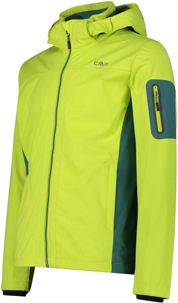 CMP Light Softshell Jacket with Detachable Hood (39A5027) Softshell Jacket Man Zip Hood (39a5027-01et) Acid-lichen