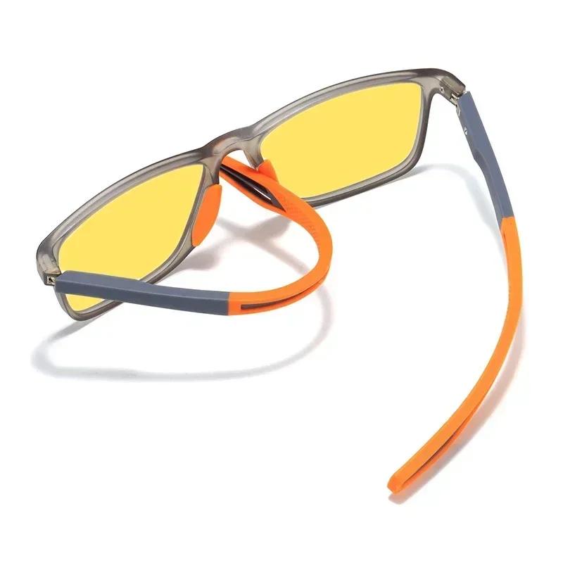 TR90 Ultra Light Night Vision Sport Glasses Blue Light Blocking Computer Driving Myopia Sunglasses Eye Protection